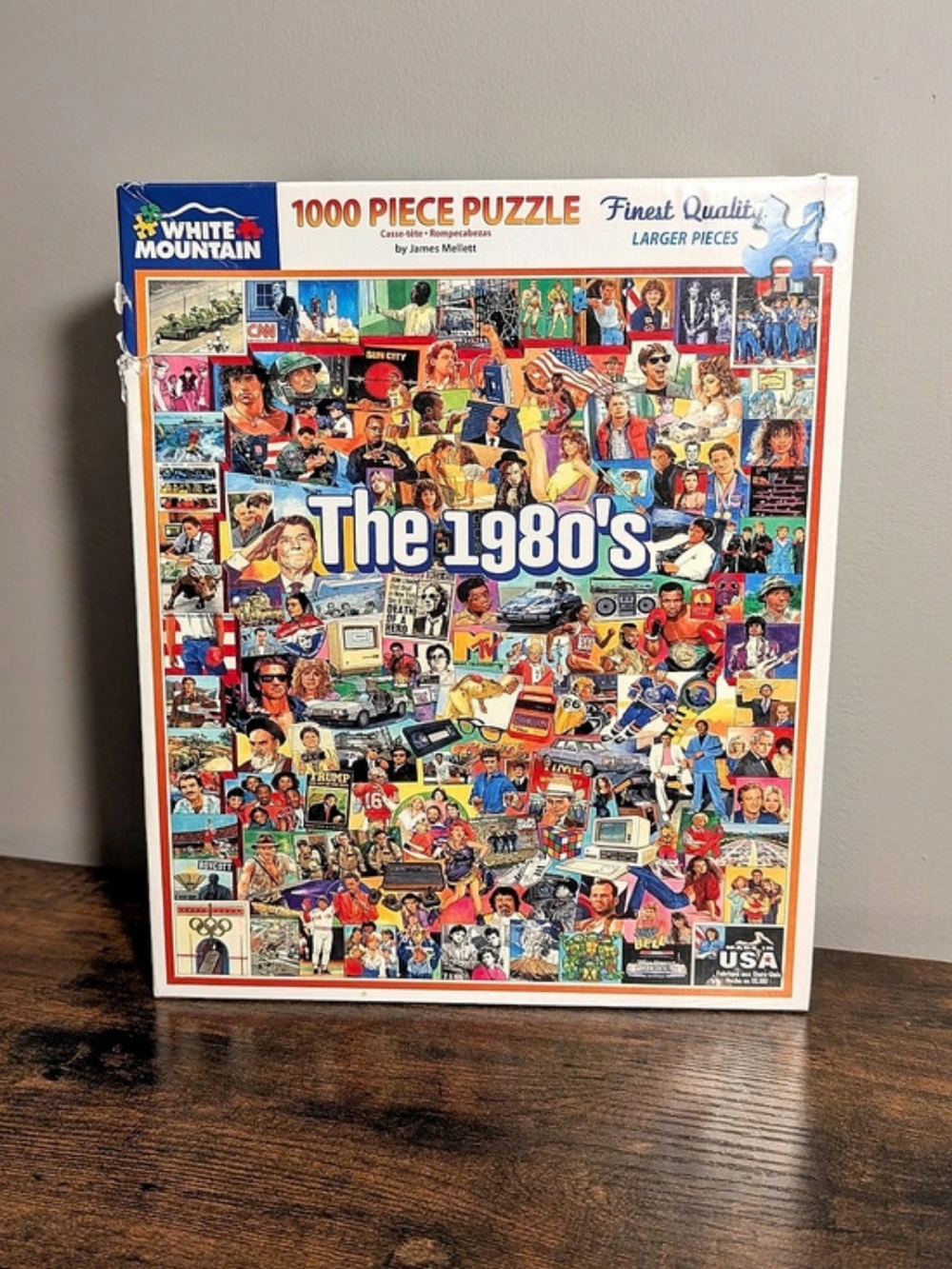 White Mountain The 1980's 1000 Piece Puzzle *All Pieces Present*